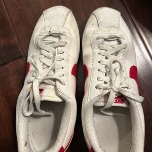Nike Classic White and Red Sneakers